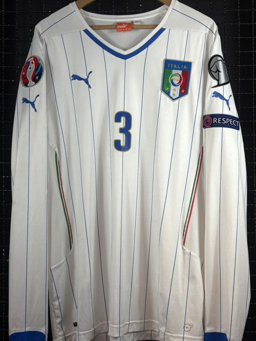 Camisa Itália Puma 2014 Chiellini mangas longas
