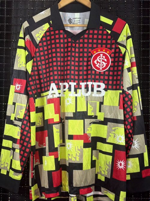Camisa Internacional retrô 1995 goleiro mangas longas licenciada