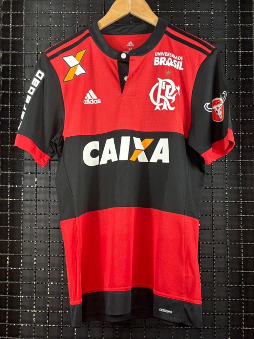 Camisa Flamengo Adidas 2017 Geuvânio rubro-negra