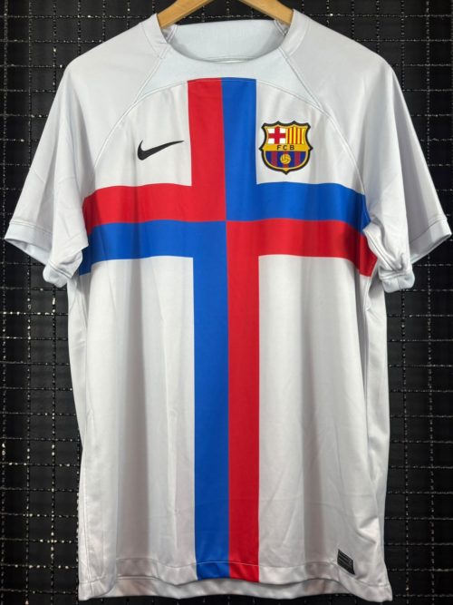 Camisa Barcelona Nike 2022 terceiro uniforme Raphinha