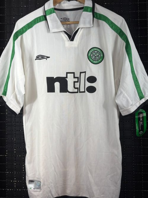 Camisa Celtic Umbro 2001 Larsson