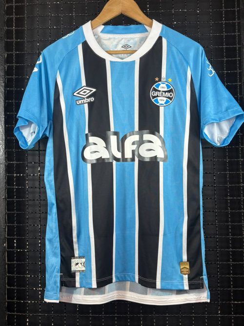 Camisa Grêmio Umbro 2025 Arthur autografada tricolor