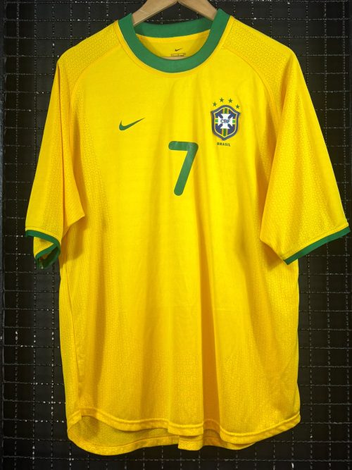 Camisa Brasil Nike 2000 Elber amarela