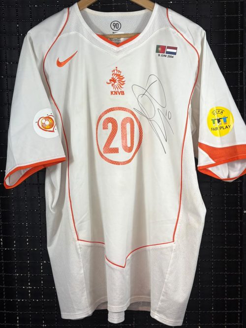 Camisa Holanda Nike 2004 Total 90 Seedorf autografada