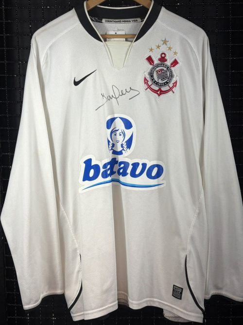 Camisa Corinthians Nike 2009 Iarley autografada mangas longas