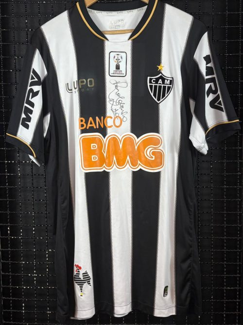 Camisa Atlético Mineiro Lupo 2013 Ronaldinho Gaúcho autografada