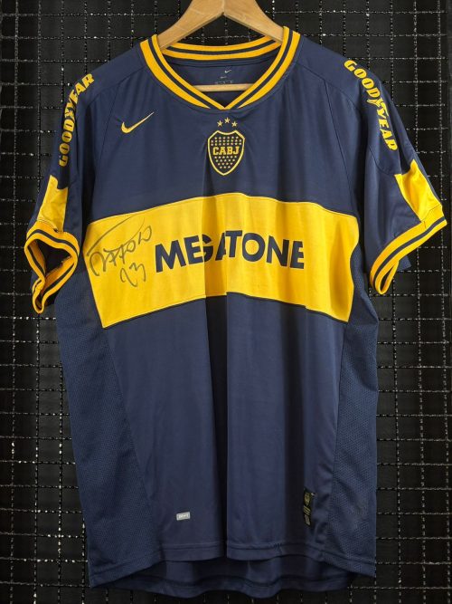 Camisa Boca Juniors Nike 2006 Jesus Datolo autografada