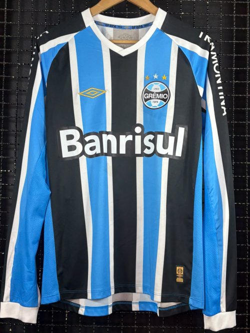 Camisa Grêmio Umbro 2015 mangas longas tricolor