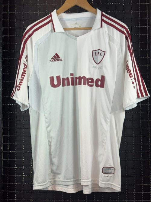 Camisa Fluminense Adidas 2012 Gum 110 anos branca