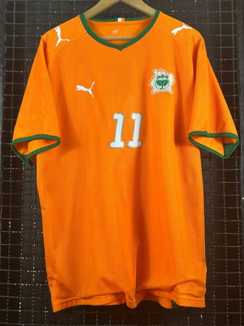 Camisa Costa do Marfim Puma 2008 Didier Drogba
