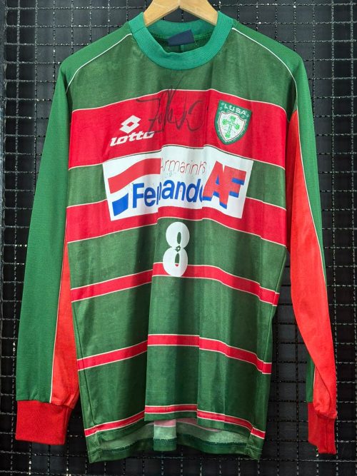 Camisa Portuguesa Lotto 2000 mangas longas autografada