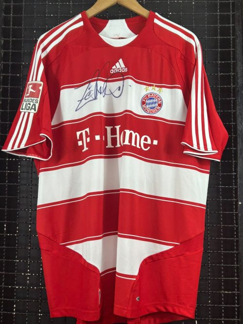 Camisa Bayern de Monique Adidas 2007 Zé Roberto autografada
