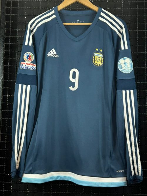 Camisa Argentina Adidas 2015 Higuain Copa América mangas longas